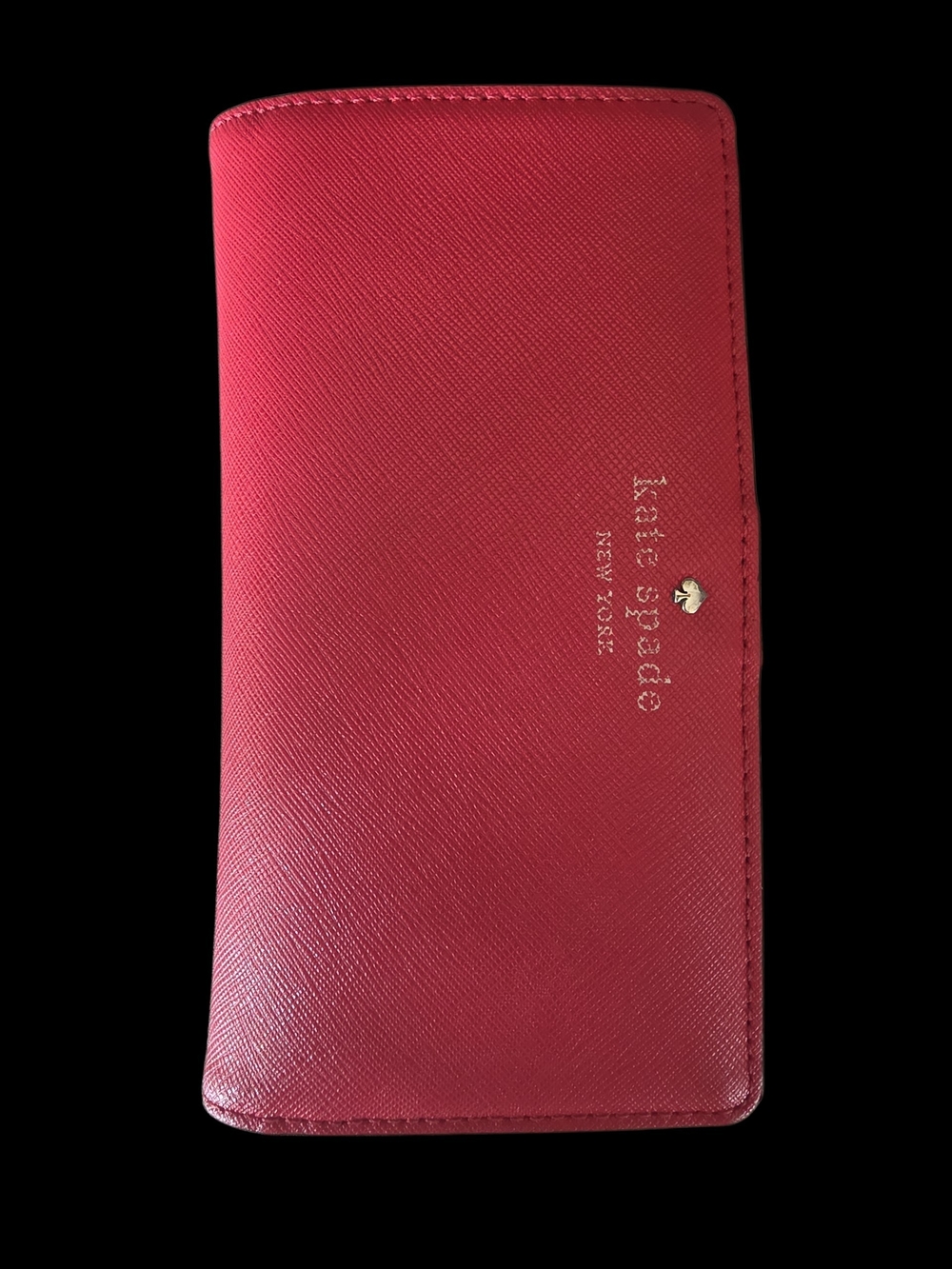 Kate Spade Cedar Street Stacy Slim Wallet Dynasty Red Leather PWRU3905